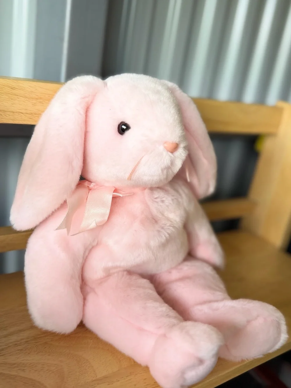 Ty Buddy Hoppity the Bunny Pink Easter Plush 14 Inch New